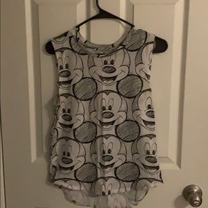 Mickey Mouse T Shirt Sleeveless
